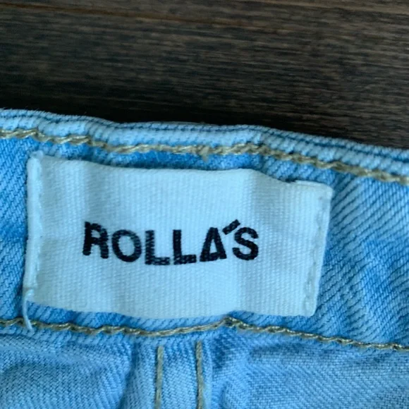 Rolla’s Sailor Light Wash High Rise Wide-Leg Jeans - Picture 7 of 14